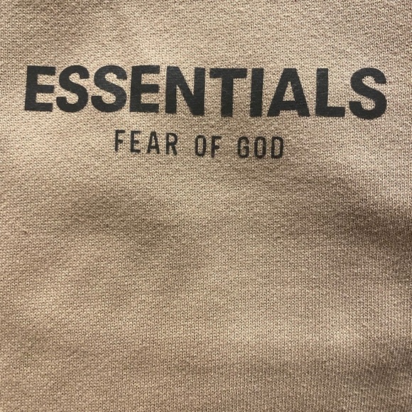 FOG-Fear Of God Essentials Sweatpants Tan - Picture 5 of 6